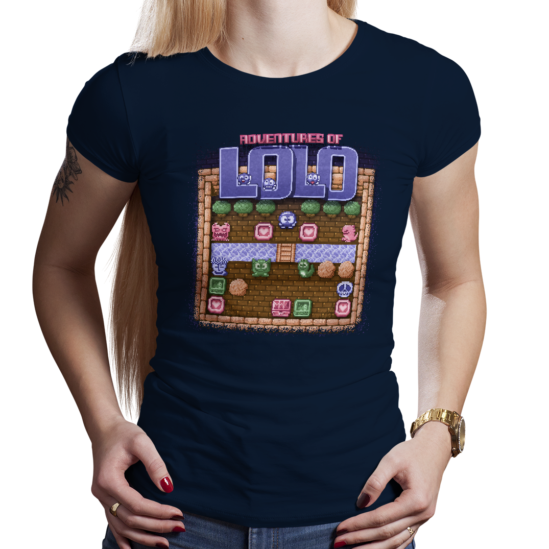 Adventures of Lolo - PixelRetro Video Game T-shirts - Princess Lala