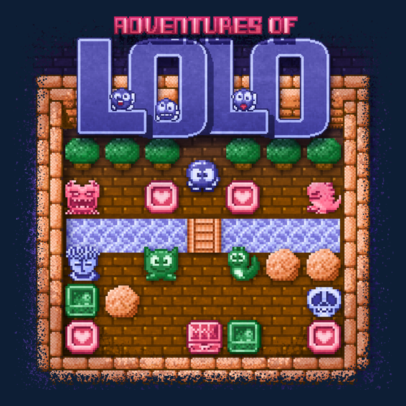 Adventures of Lolo - Video Game Pixel T-Shirts & Retro Gaming Tees! NES, Nintendo, Nintendo Shirts, Pixel, 8-Bit, 80s, 1980s, 1990s, 90s, Retro, Gamer, Lolo, Princess Lala, King Egger, 1989, 1980s, Eggerland, Castle, Puzzle Action, Super Mario Bros, Kari LikeLikes, Men, Women, Tank, Long Sleeved