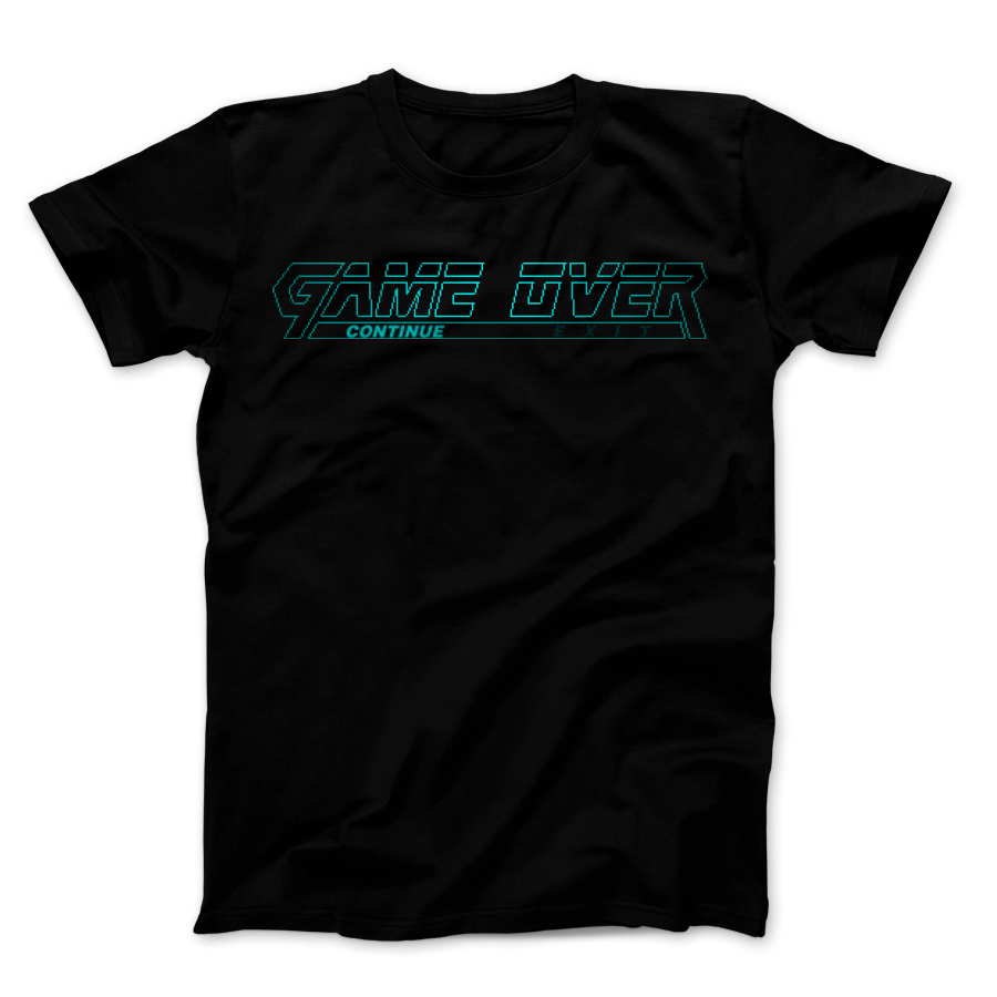 Game Over Snake - PixelRetro Video Game T-shirts - Solid Snake