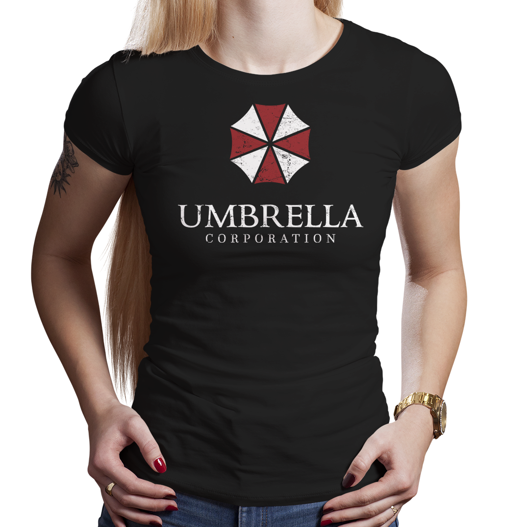 http://pixelretro.com/cdn/shop/products/UmbrellaCorp_Women_Fitted_T_Shirt_Black_1200x1200.png?v=1547609872