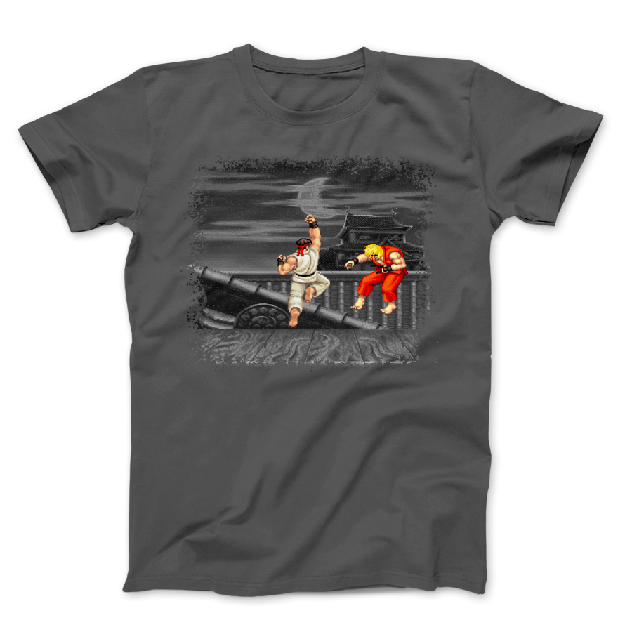 Ryu Shoryuken - PixelRetro Video Game T-Shirt - Street Fighter 2