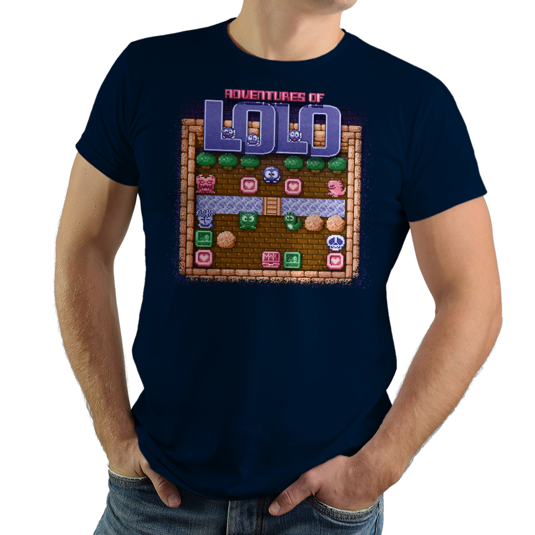 Adventures of Lolo - PixelRetro Video Game T-shirts - Princess Lala
