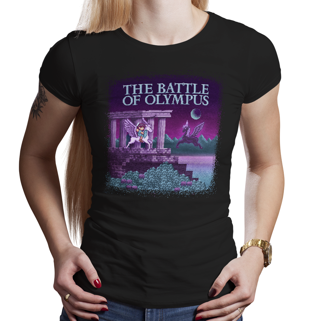 Battle Olympus - PixelRetro Video Game T-shirts - NES - Nintendo
