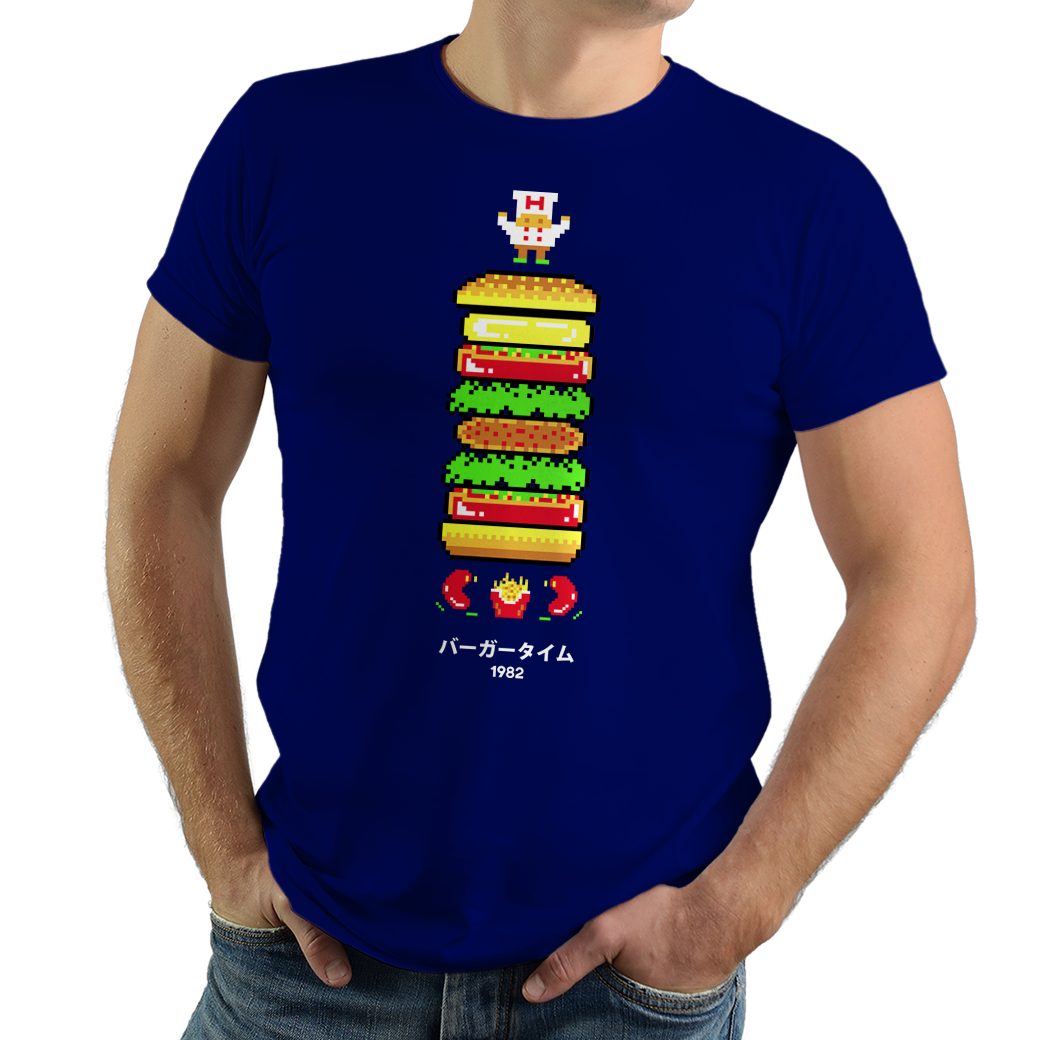 BurgerTime - PixelRetro Video Game T-shirts for Women - Arcade Games