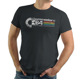 Commodore 64 - Video Game Pixel T-Shirts & Retro Gaming Tees! - Commodore 64, PC, 1982, 80s, 1980s, 8-Bit, Commodore, AmigaOS, Mouse, Keyboard, C64, Best Selling, CBM, Highest Selling, Men, Women, Kids, Clothes, Tees