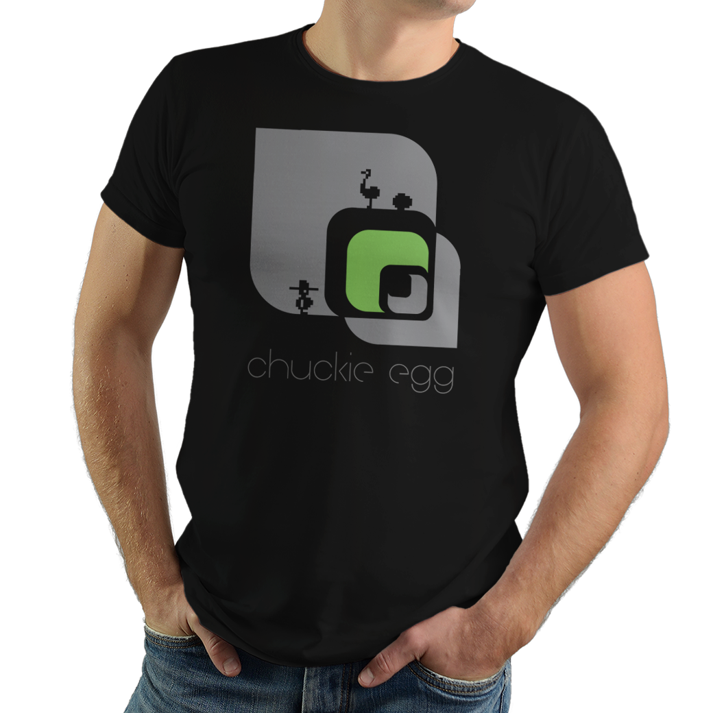 Chuckie Egg - PixelRetro Video Game T-shirts for Women - 1980s - 8 Bit, image size:1040x1040