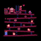 Donkey Kong - Video Game Pixel T-Shirts & Retro Gaming Tees! Pixel, Retro, Sprite, Nes, 8-Bit, Donkey Kong, DK, Pauline, Mario, Luigi, Mario Bros, Platformer, Donkey Kong Country, Super Mario Bros, Nintendo, NES, 1981, 1980s, Arcade, Kari LikeLikes, Women, Men, Kids, Cotton, Tank, Long Sleeved, Shirt