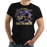 The Sickness - Retro and Pixel Video Game T-shirts - NES, Nintendo, Nintendo Shirts, Pixel, 8-Bit, 80s, 1980s, 1990, Dr. Mario, Doctor, Virus, Medicine, Sick, Puzzle Action, The Sickness, Music, Quote, Smash, Capsule, Disturbed, LikeLikes, Videogame, Games, Gamer, Best, Women, Men, T-Shirt, Tee, Slim Fit, Tank Top, Long Sleeve