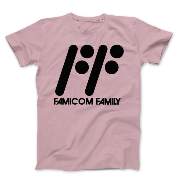 Famicom Family Black Text on Pink