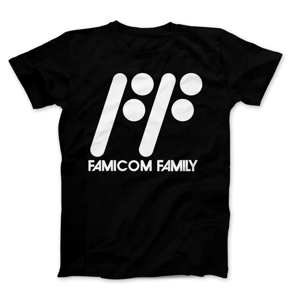 Famicom Family White Text Black
