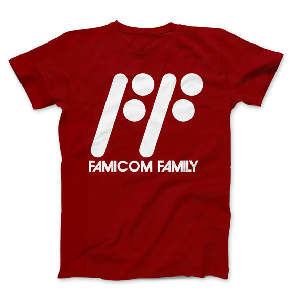Famicom Family White Text on Colors