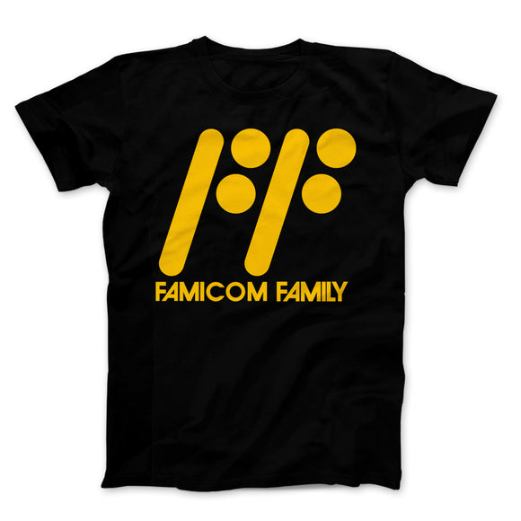 Famicom Family Yellow Text Black
