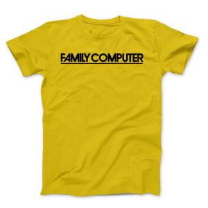 Famicom Computer Black Text On Yellow