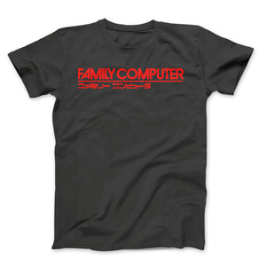 Famicom Computer Red Text On Gray