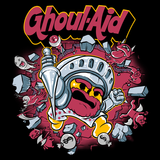 Ghoul Aid N Ghosts - Retro and Pixel Video Game T-shirts - Nintendo, NES, Kool Aid, Drink, Ghouls N Ghosts, Goblins, Knight Arthur, Parody, Wall, Ghosts, Halloween, Demons, Zombie, Money Bag, Horror, 80s, 1990s, 80s, Gamer, Mash Up, 90s, Arcade, Videogame, Games, Gamer, Best, Women, Men, T-Shirt, Tee, Slim Fit, Tank Top, Long Sleeve