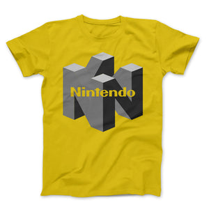 64 Logo Gray With Text On Yellow