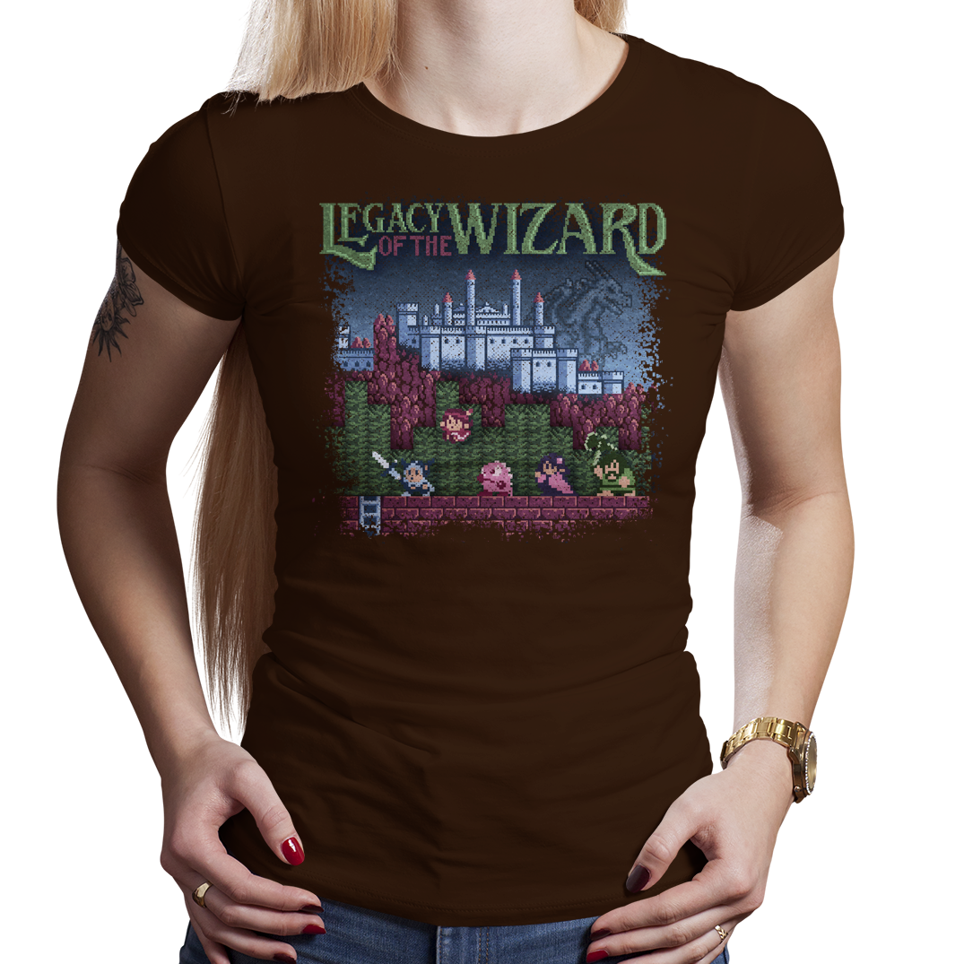 Legacy of the Wizard - PixelRetro Video Game T-shirts - Dragon Slayer