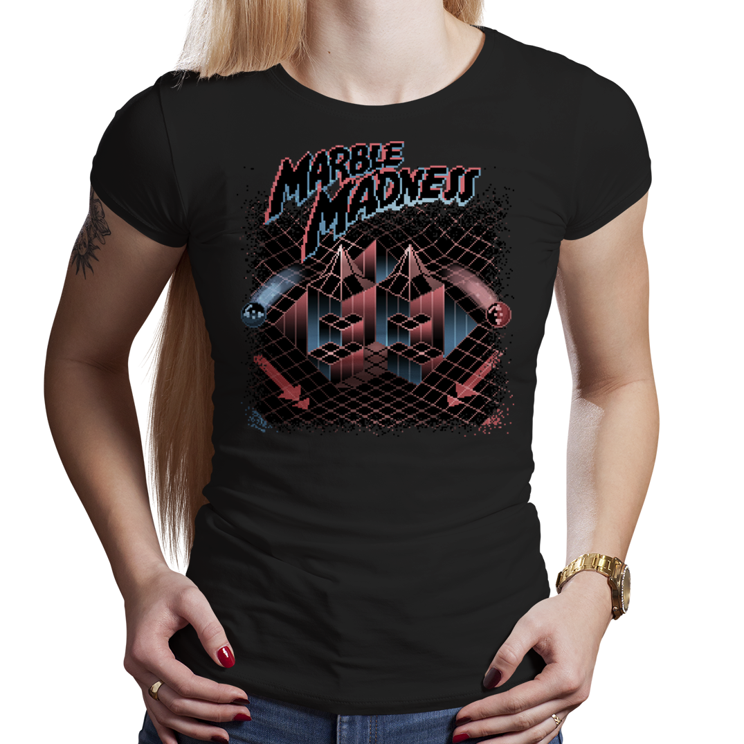 Marble Madness - PixelRetro Video Game T-shirts - Nintendo NES