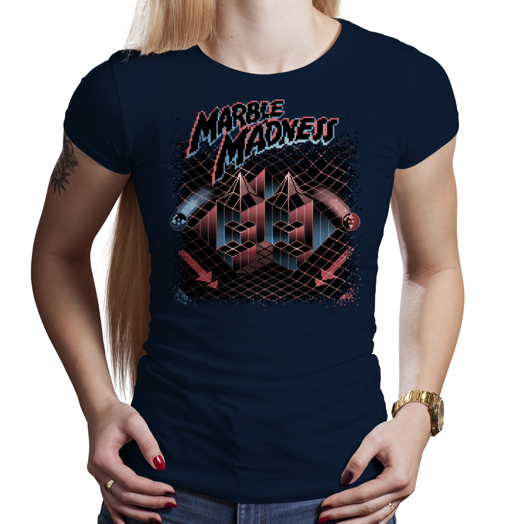 Marble Madness - PixelRetro Video Game T-shirts - Nintendo NES