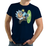 Super Rickguy - Retro and Pixel Video Game T-shirts - Science Fiction, Rick Sanchez, Mr Meeseeks, Sci-Fi, Scwifty, Pickle Rick, Scientist, Gaming, Existence , Rick and Morty, Cartoon, Mashup, Super Mario, Bomb, Funny, Animation, Nintendo, Multiverse, Pain, Run