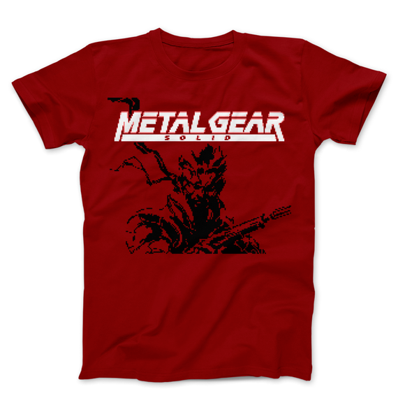 Metal Gear PixelRetro Video Game Tshirts Solid Snake