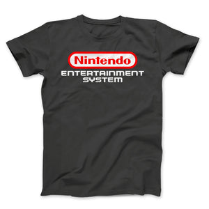 NES Logo White Text on Gray
