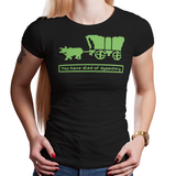 Oregon Invaders - Video Game Pixel T-Shirts & Retro Gaming Tees! Dysentery , Oregon Trail, Hunt, Ox, Wagon, 1971, PC, Original, Learning Game, History Lesson, Travel, Banker, Pixel, Sprite, Old School, Fort, America, Indian, Gold Rush, West, Men, Women, Kids, Clothes, Tees