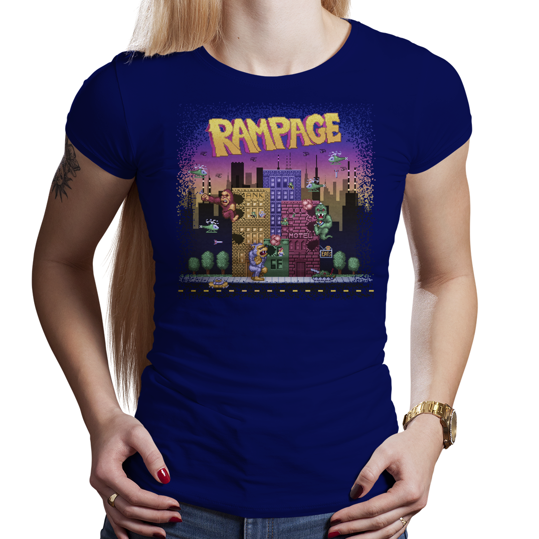 Rampage - PixelRetro Video Game T-shirts - King Kong - Monsters