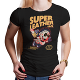 Super Leather Face - Retro and Pixel Video Game T-shirts -  Tank, Long Sleeved, Fit, Nintendo, NES, Super Mario, Mario 3, Box Art, SMW, Bowser, Gamer, Mario Bros, Mash Up, Horror, Slasher, Film, 1974, Parody, Halloween, Massacre, Leatherface, Texas, Chainsaw, Bloody, Cute, Men, Women, Kids, Tees, Clothes