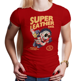 Super Leather Face - Retro and Pixel Video Game T-shirts -  Tank, Long Sleeved, Fit, Nintendo, NES, Super Mario, Mario 3, Box Art, SMW, Bowser, Gamer, Mario Bros, Mash Up, Horror, Slasher, Film, 1974, Parody, Halloween, Massacre, Leatherface, Texas, Chainsaw, Bloody, Cute, Men, Women, Kids, Tees, Clothes
