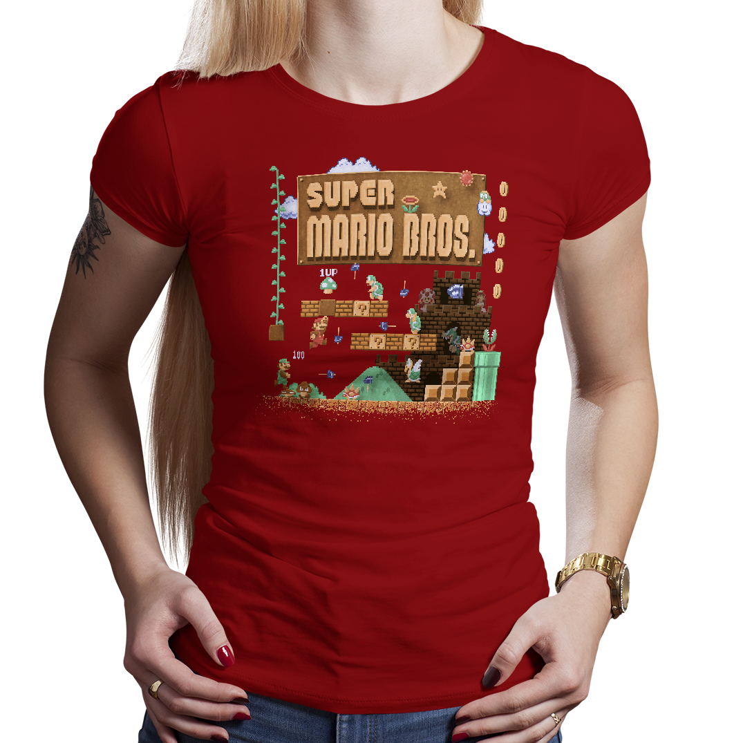 T shirt super mario bros best sale