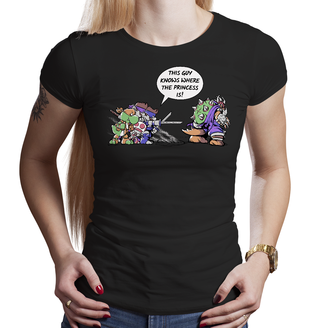 T-shirt Geek Urban Backwoods 'We Can Do It Princess' - Mario Nerd Luigi, Homme