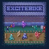 Excitebike - Retro and Pixel Video Game T-shirts - NES, Nintendo, Nintendo Shirts, Pixel, 8-Bit, 80s, 1980s, Excitebike, Bike, Motorbike, Dirtbike, Racing Game, Racer, Championship, Arcade, Mario Kart, FZero, MK64, Excite Truck, LikeLikes, Videogame, Games, Gamer, Best, Women, Men, T-Shirt, Tee, Slim Fit, Tank Top, Long Sleeve